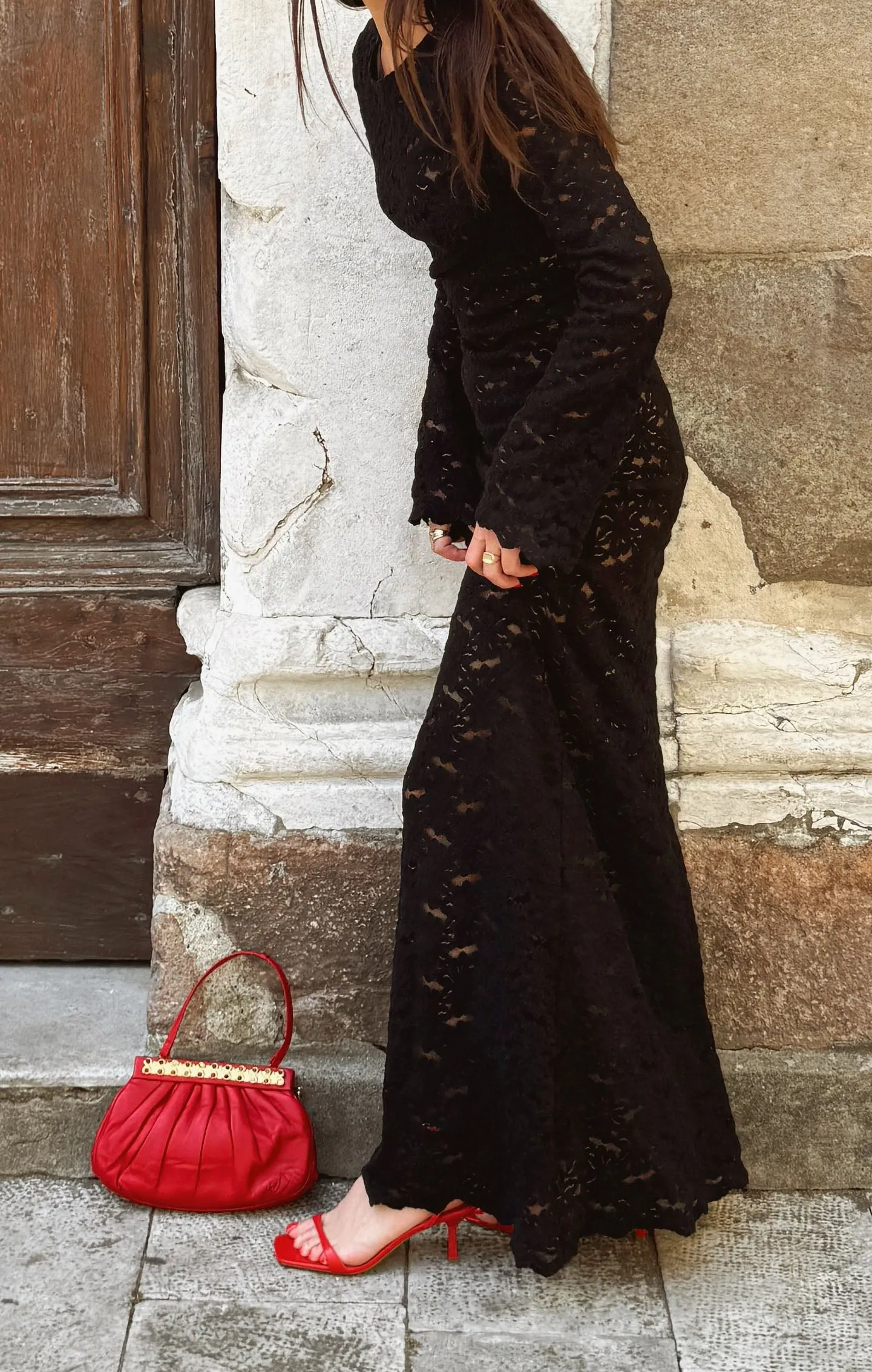 Anjelica Maxi Dress ~ Black Lace sold by Show Me Your MuMu product image thumbnail 2