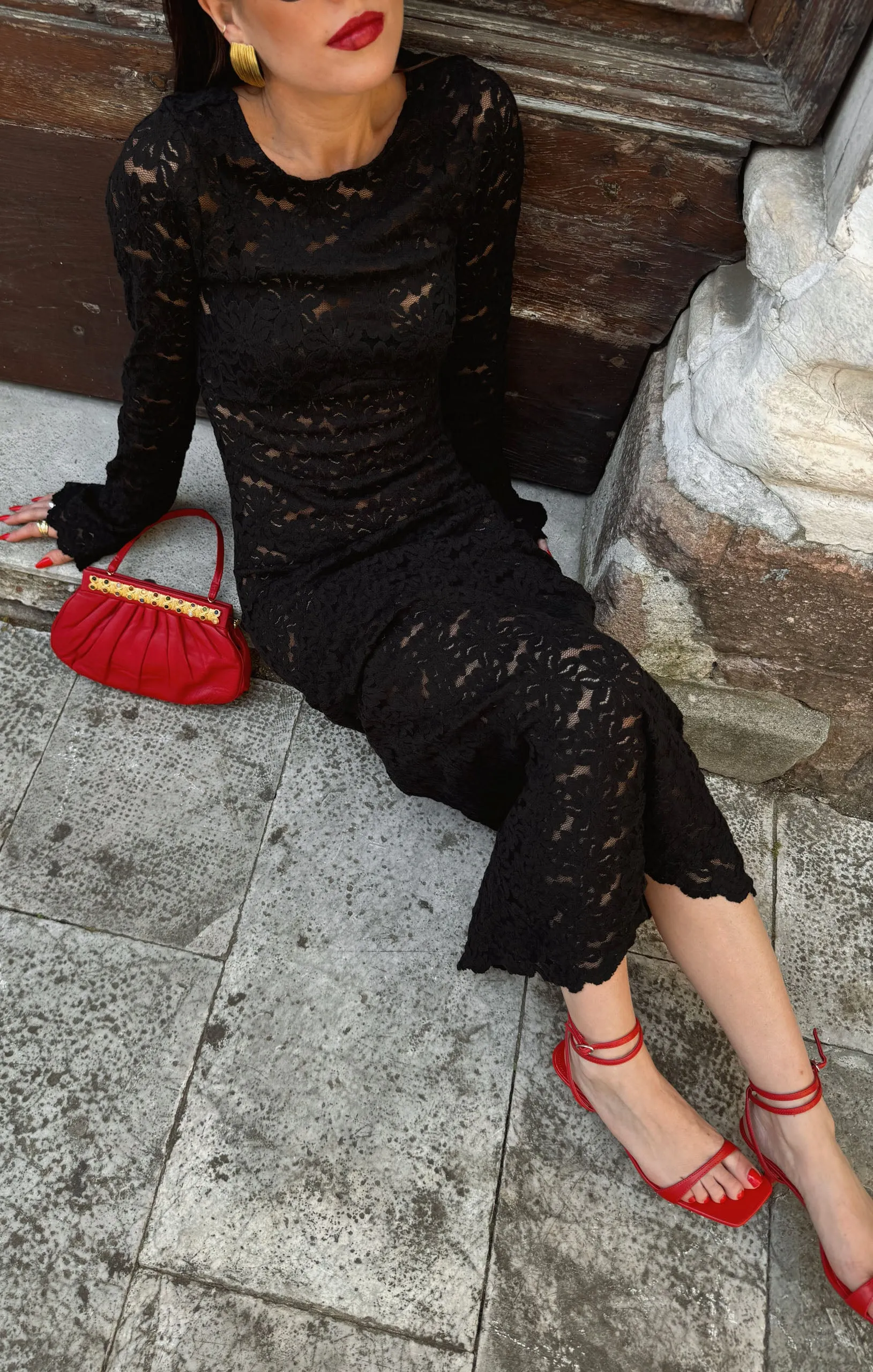 Anjelica Maxi Dress ~ Black Lace sold by Show Me Your MuMu product image thumbnail 3