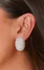Oval Rhinestone Clip On Earrings ~ Silver sold by Show Me Your MuMu