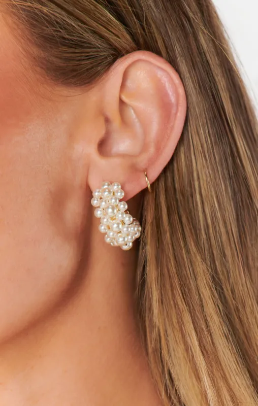 Maisy Hoops ~ Pearl sold by Show Me Your MuMu