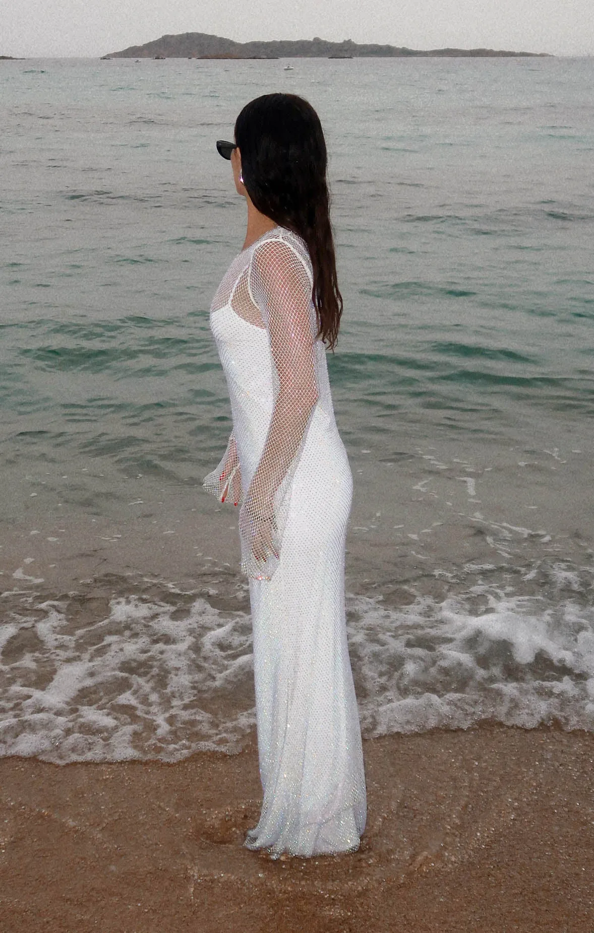 Iconic Maxi Dress ~ White Glitz sold by Show Me Your MuMu product image thumbnail 3