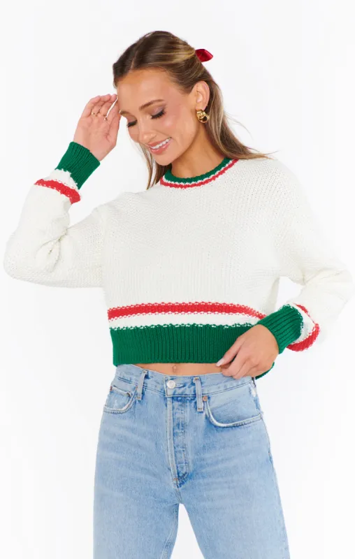 Only One Sweater ~ Festive Stripe Knit sold by Show Me Your MuMu
