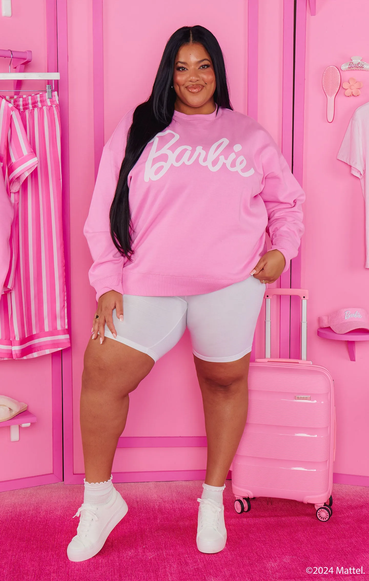 Barbie™ Sweatshirt ~ Barbie™ Pink sold by Show Me Your MuMu product image thumbnail 3