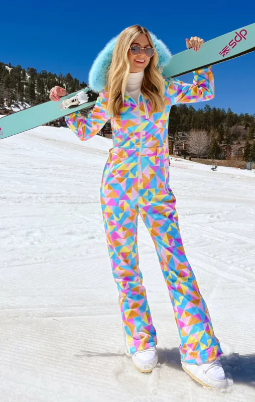 Snow Bunny Ski Suit ~ Triangle Geo sold by Show Me Your MuMu