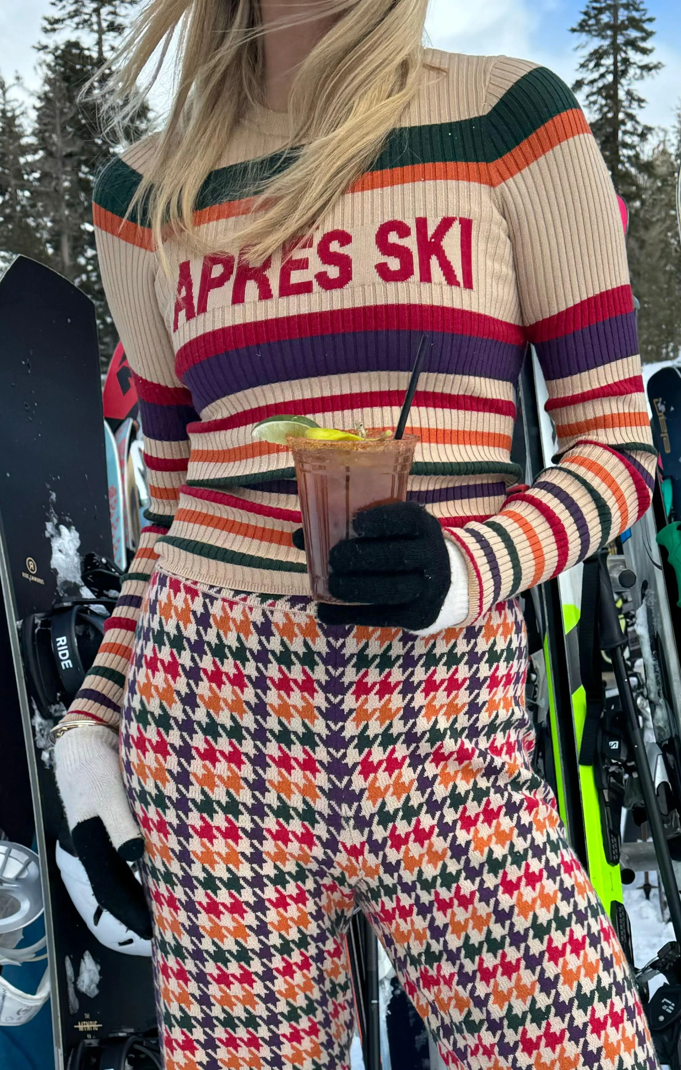 Slopes Sweater ~ Apres Ski Stripe sold by Show Me Your MuMu