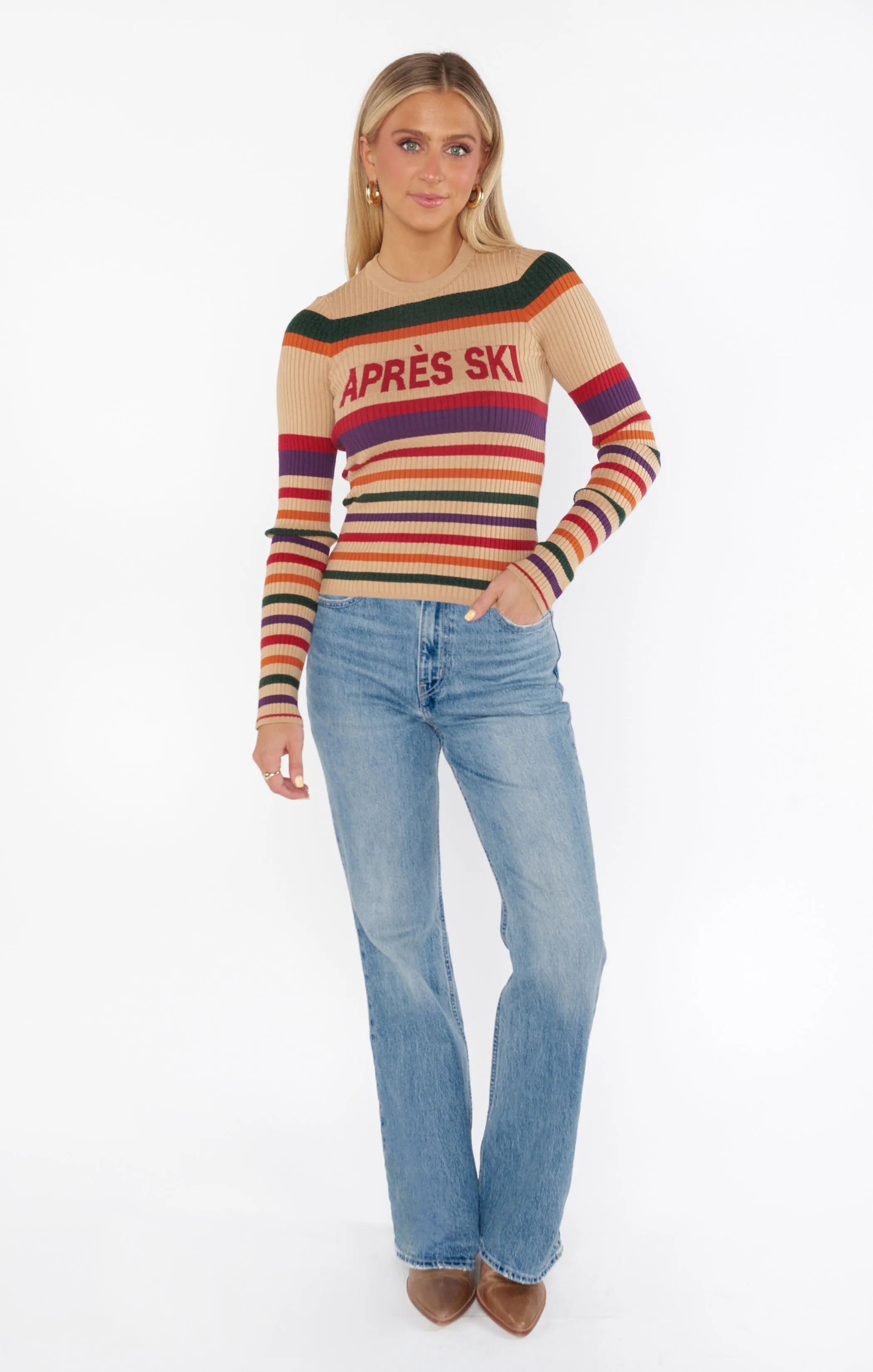 Slopes Sweater ~ Apres Ski Stripe sold by Show Me Your MuMu product image thumbnail 2
