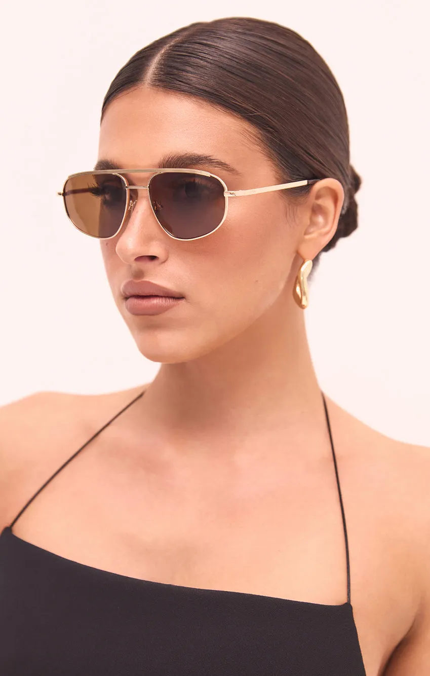 Banbé Eyewear The Halle Sunglasses ~ Gold/Brown sold by Show Me Your MuMu product image thumbnail 3