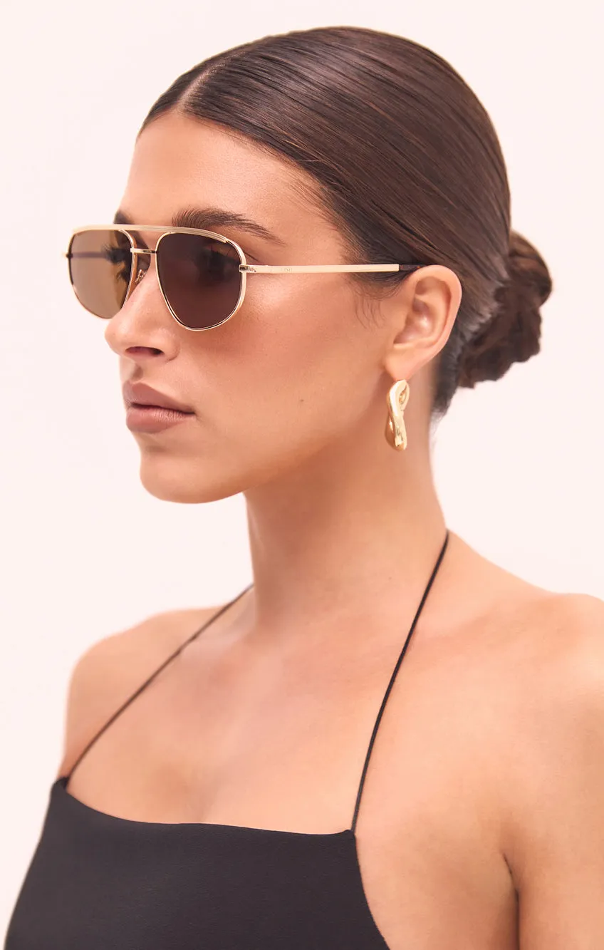 Banbé Eyewear The Halle Sunglasses ~ Gold/Brown sold by Show Me Your MuMu product image thumbnail 5