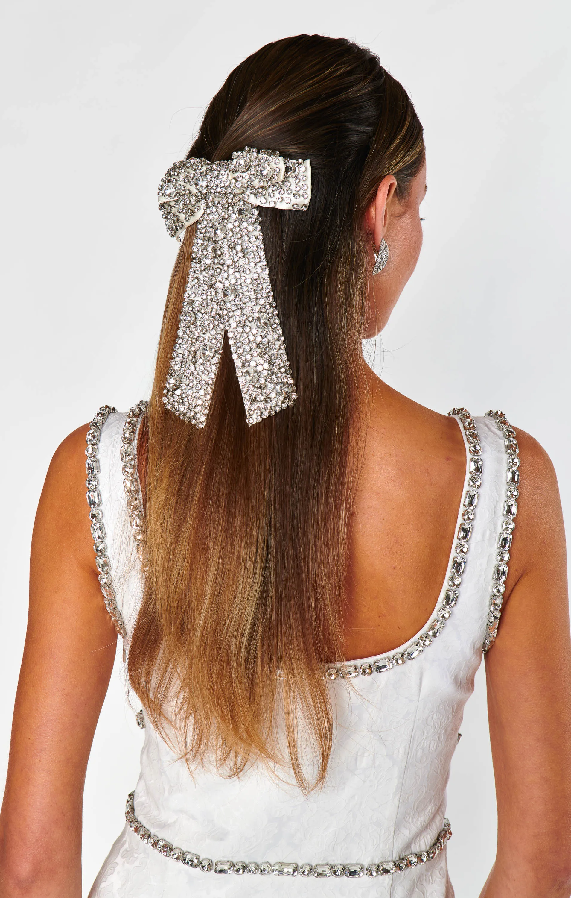 Crystal Hair Bow ~ Silver sold by Show Me Your MuMu product image thumbnail 3