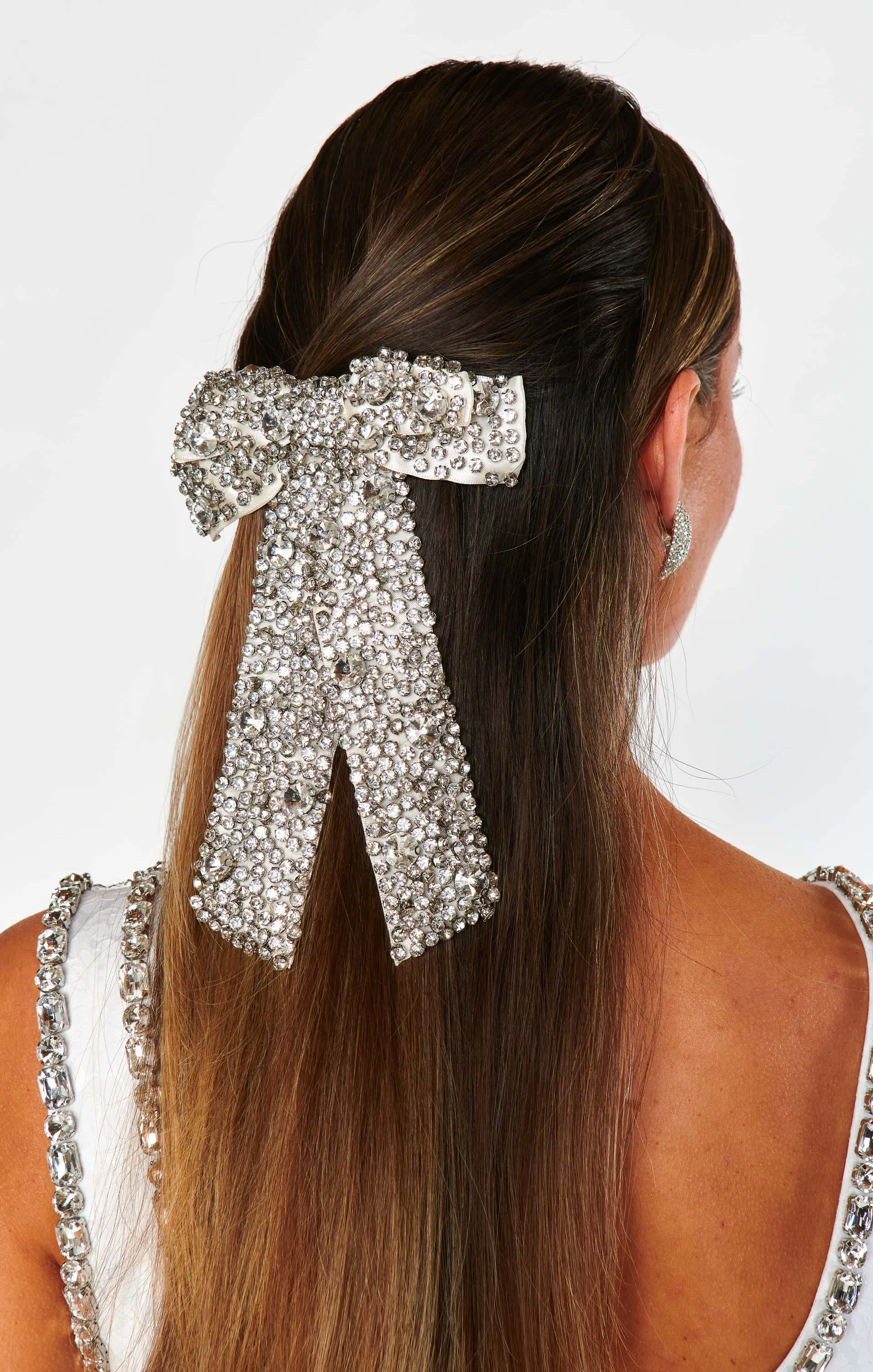 Crystal Hair Bow ~ Silver sold by Show Me Your MuMu product image thumbnail 4