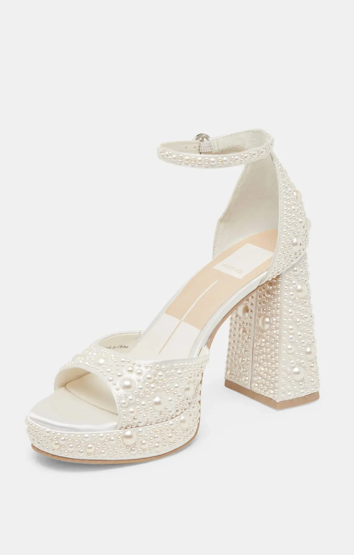 Dolce Vita Pandro Pearl Heel ~ True White sold by Show Me Your MuMu product image thumbnail 4