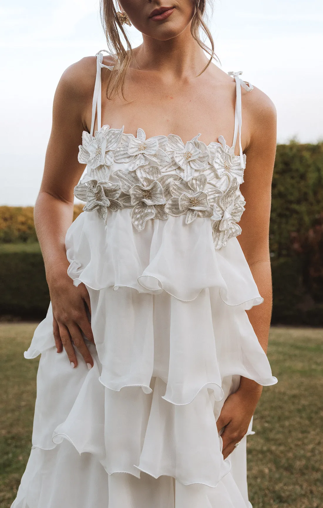 Gabriella Maxi Dress ~ White Enchanted Embellishment sold by Show Me Your MuMu product image thumbnail 2