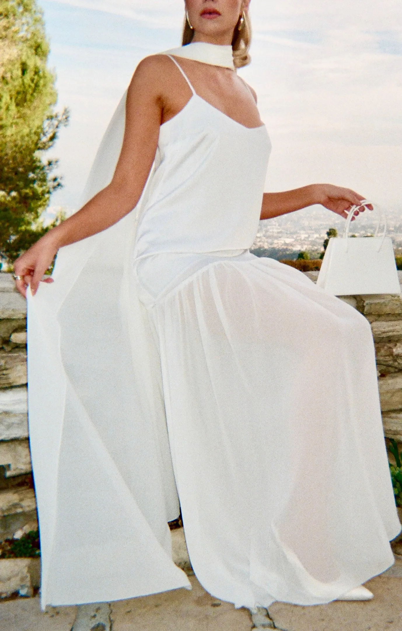 Dalia Maxi Dress ~ Ivory Luxe Satin sold by Show Me Your MuMu