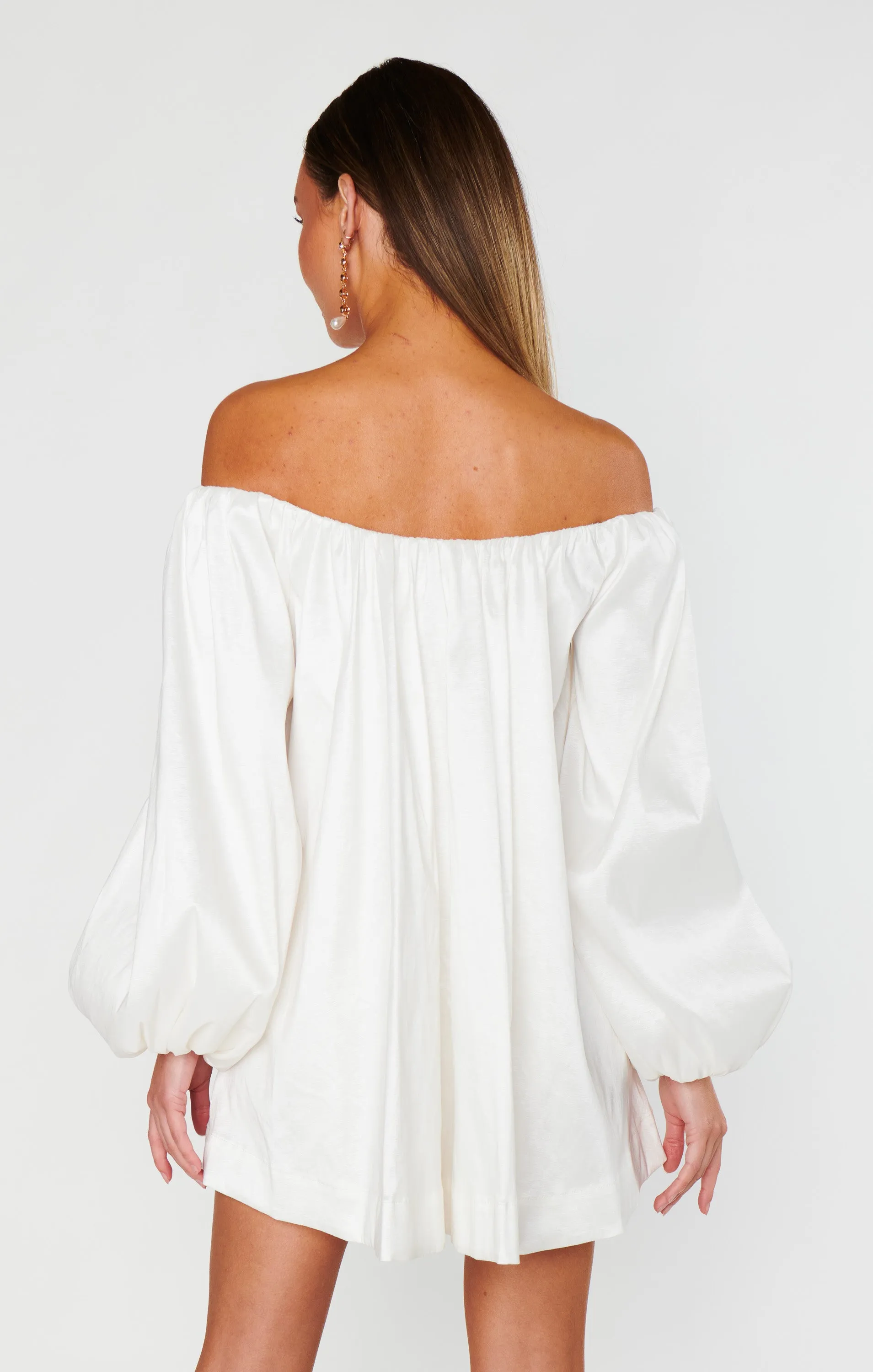 Brenna Mini Dress ~ White Taffeta sold by Show Me Your MuMu product image thumbnail 5