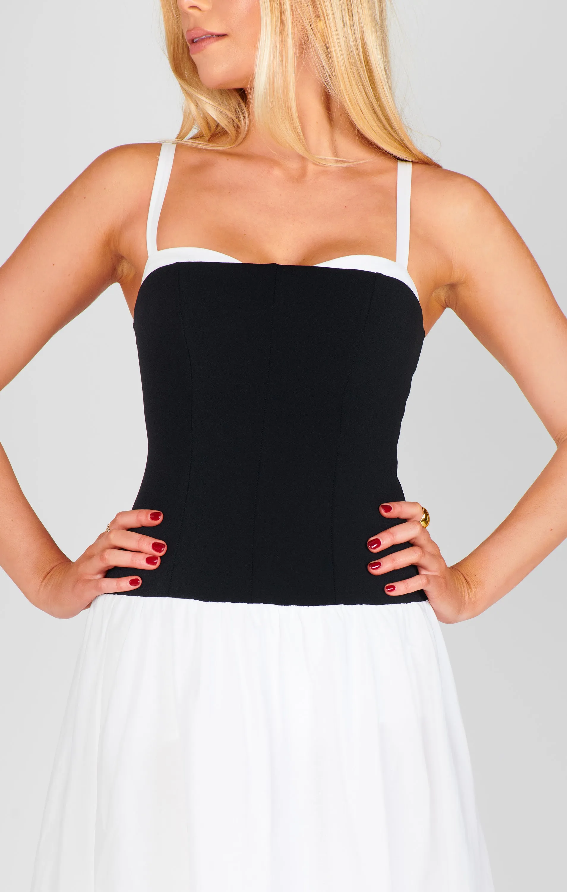 Hepburn Midi Dress ~ Black and White sold by Show Me Your MuMu product image thumbnail 4