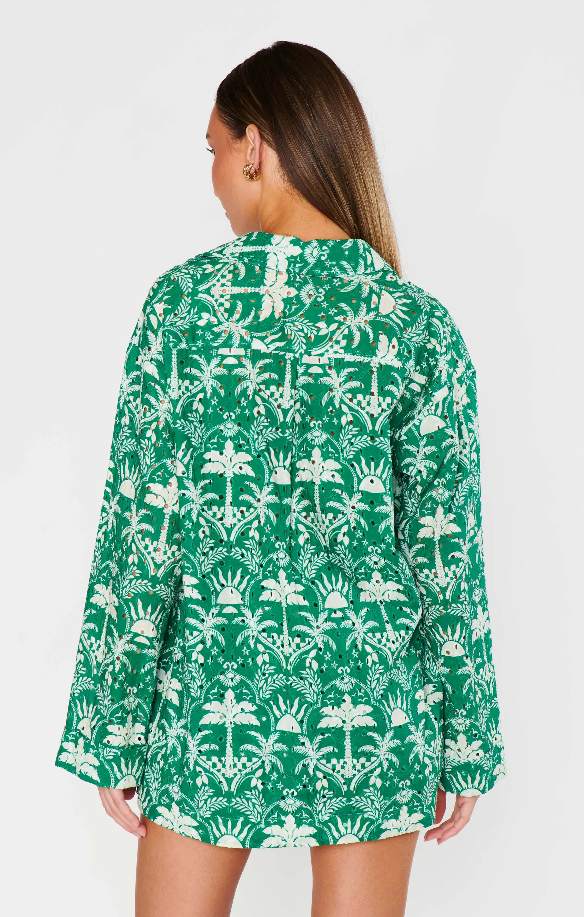 Carry On Button Down ~ Tiki Palms sold by Show Me Your MuMu product image thumbnail 4