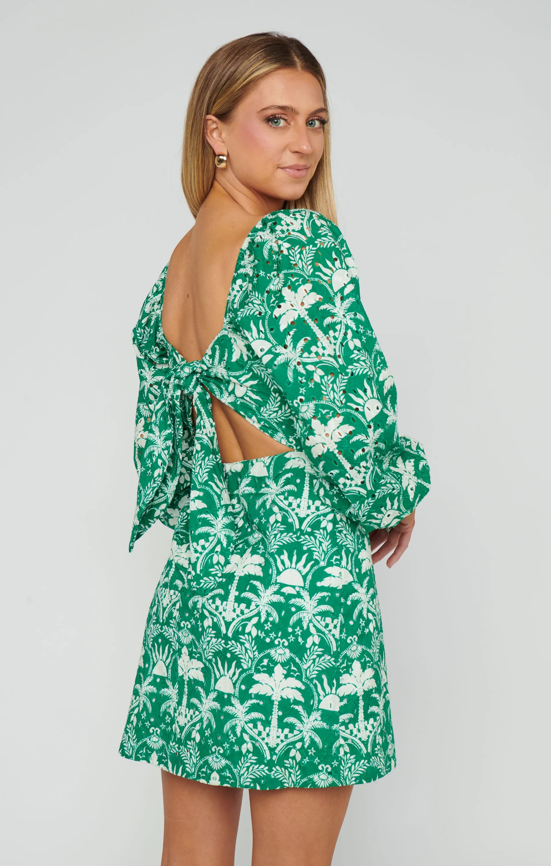 Tamara Tie Back Dress ~ Tiki Palms sold by Show Me Your MuMu product image thumbnail 3