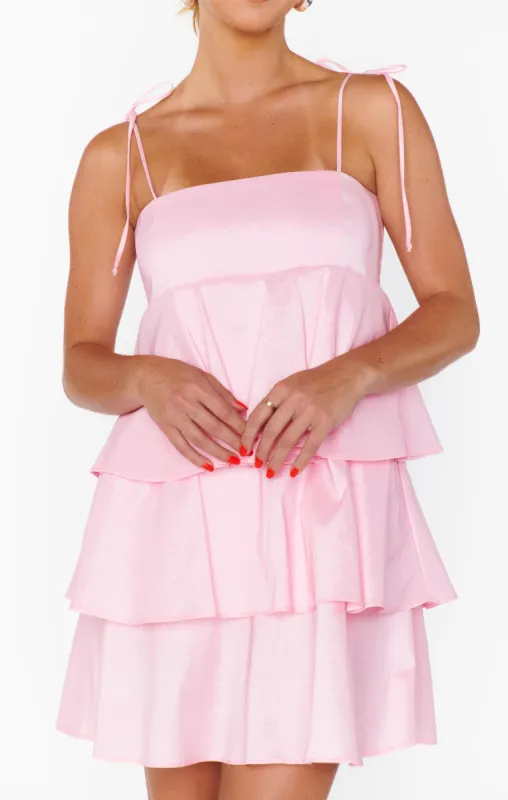 Meet Cute Mini Dress ~ Light Pink Taffeta sold by Show Me Your MuMu
