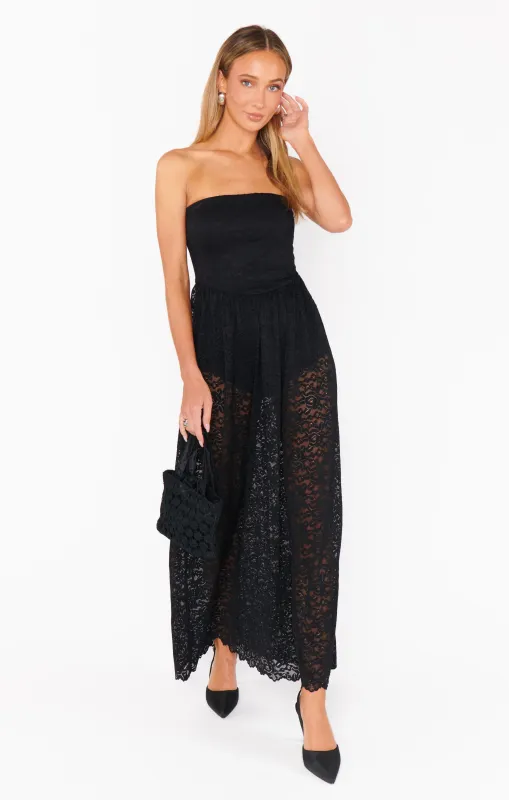 Diana Drop Waist Dress ~ Black Lovely Lace sold by Show Me Your MuMu