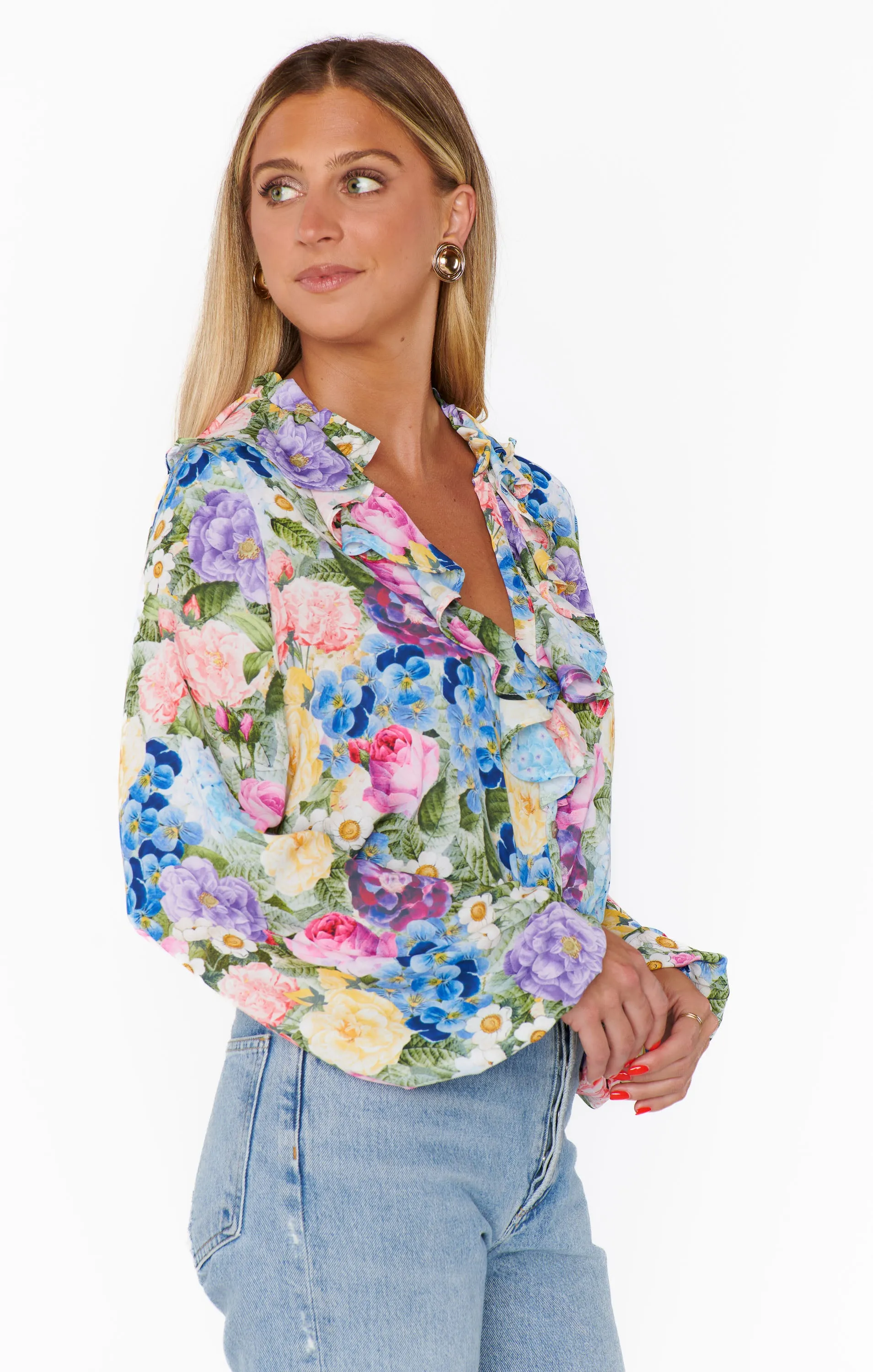 Suki Ruffle Top ~ Flower Shop sold by Show Me Your MuMu product image thumbnail 5