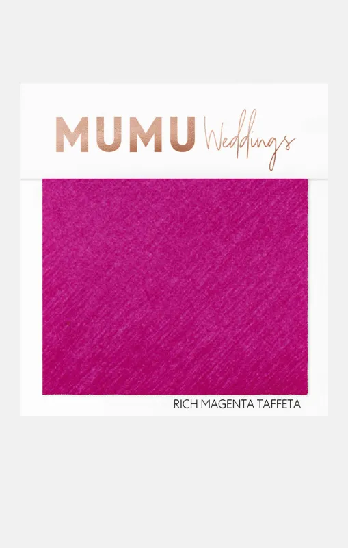 Bridesmaid Fabric Swatch ~ Rich Magenta Taffeta made by Show Me Your MuMu
