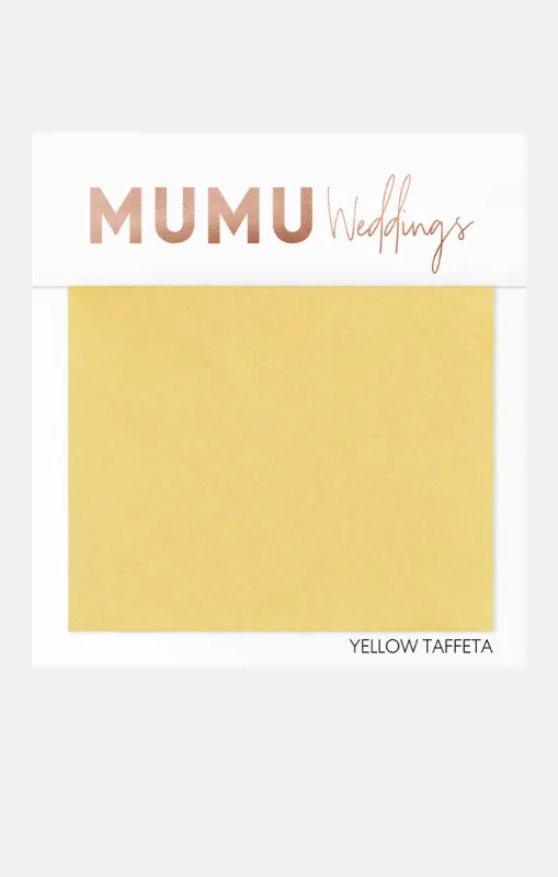 Bridesmaid Fabric Swatch ~ Yellow Taffeta made by Show Me Your MuMu