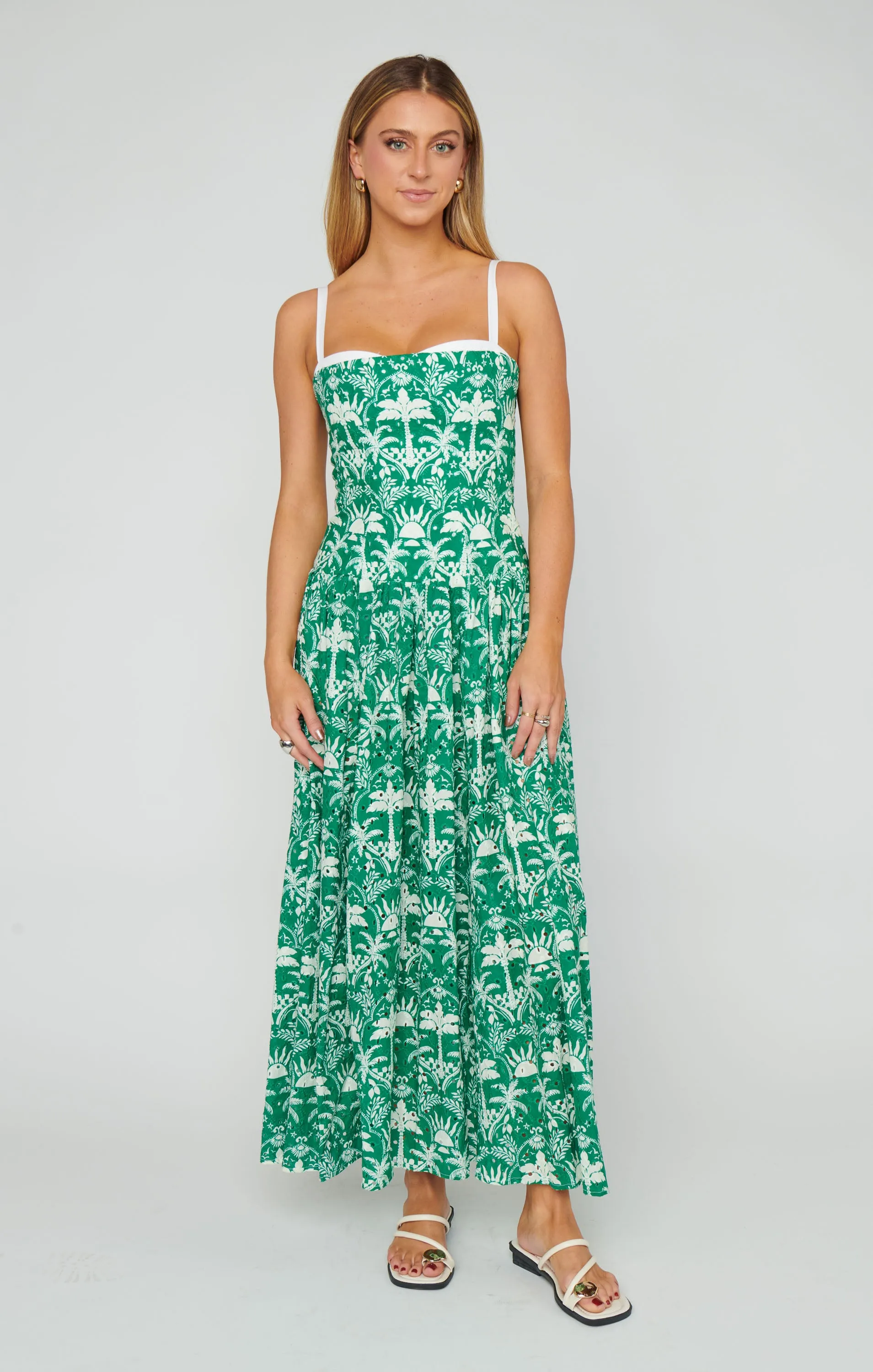Hepburn Midi Dress ~ Tiki Palms sold by Show Me Your MuMu product image thumbnail 3
