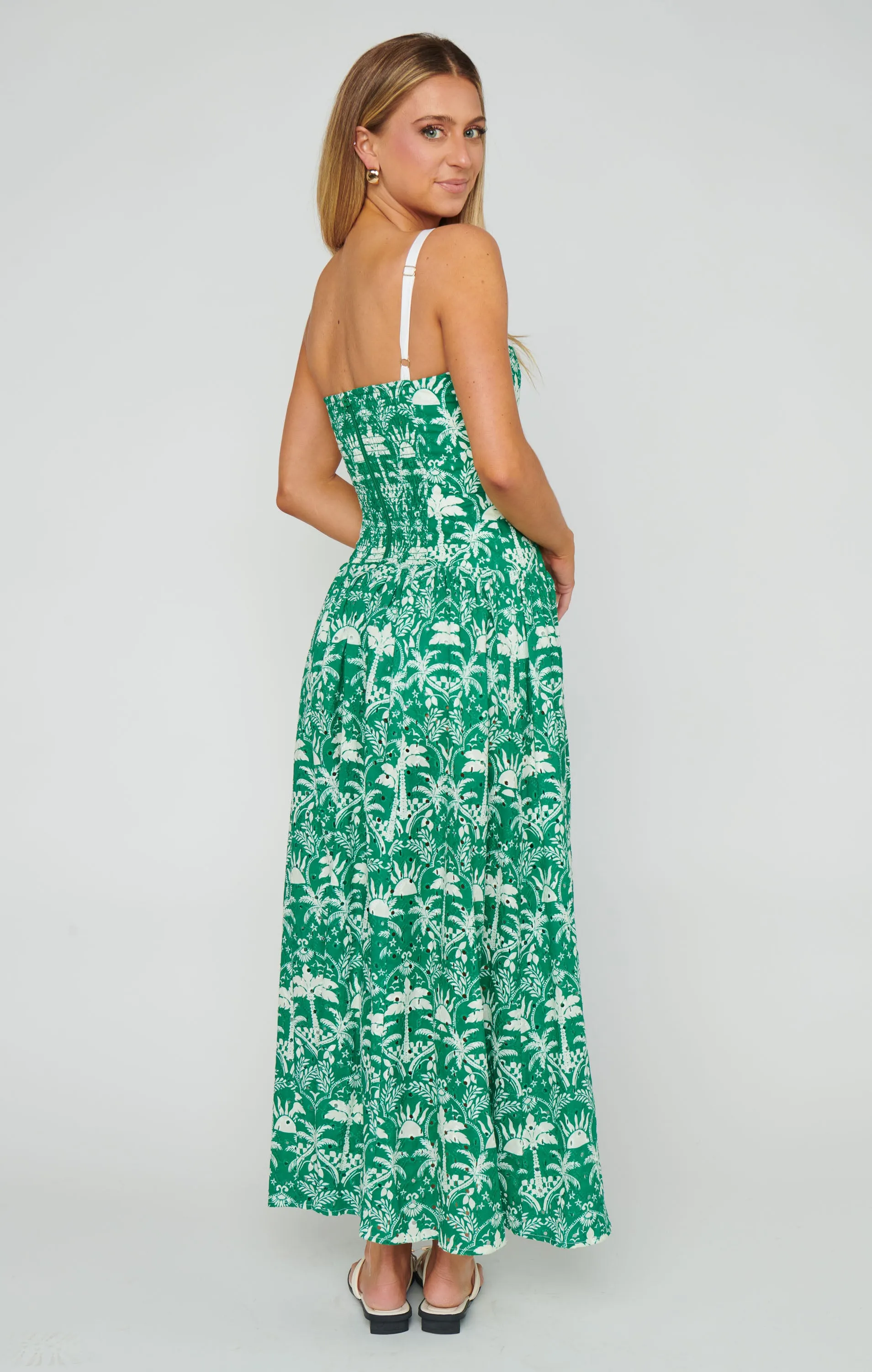 Hepburn Midi Dress ~ Tiki Palms sold by Show Me Your MuMu product image thumbnail 4