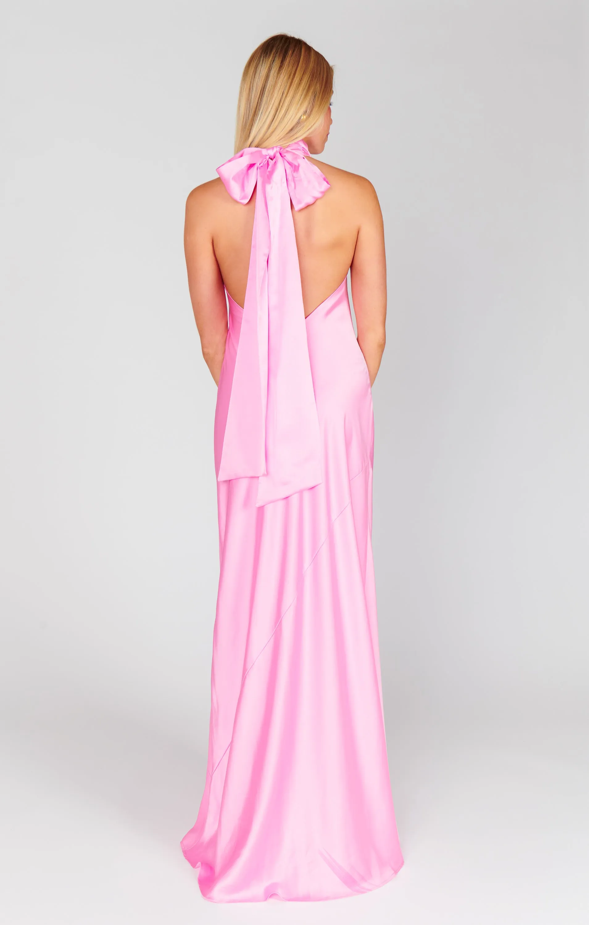 Lisa Maxi Dress ~ Pink Luxe Satin sold by Show Me Your MuMu product image thumbnail 2