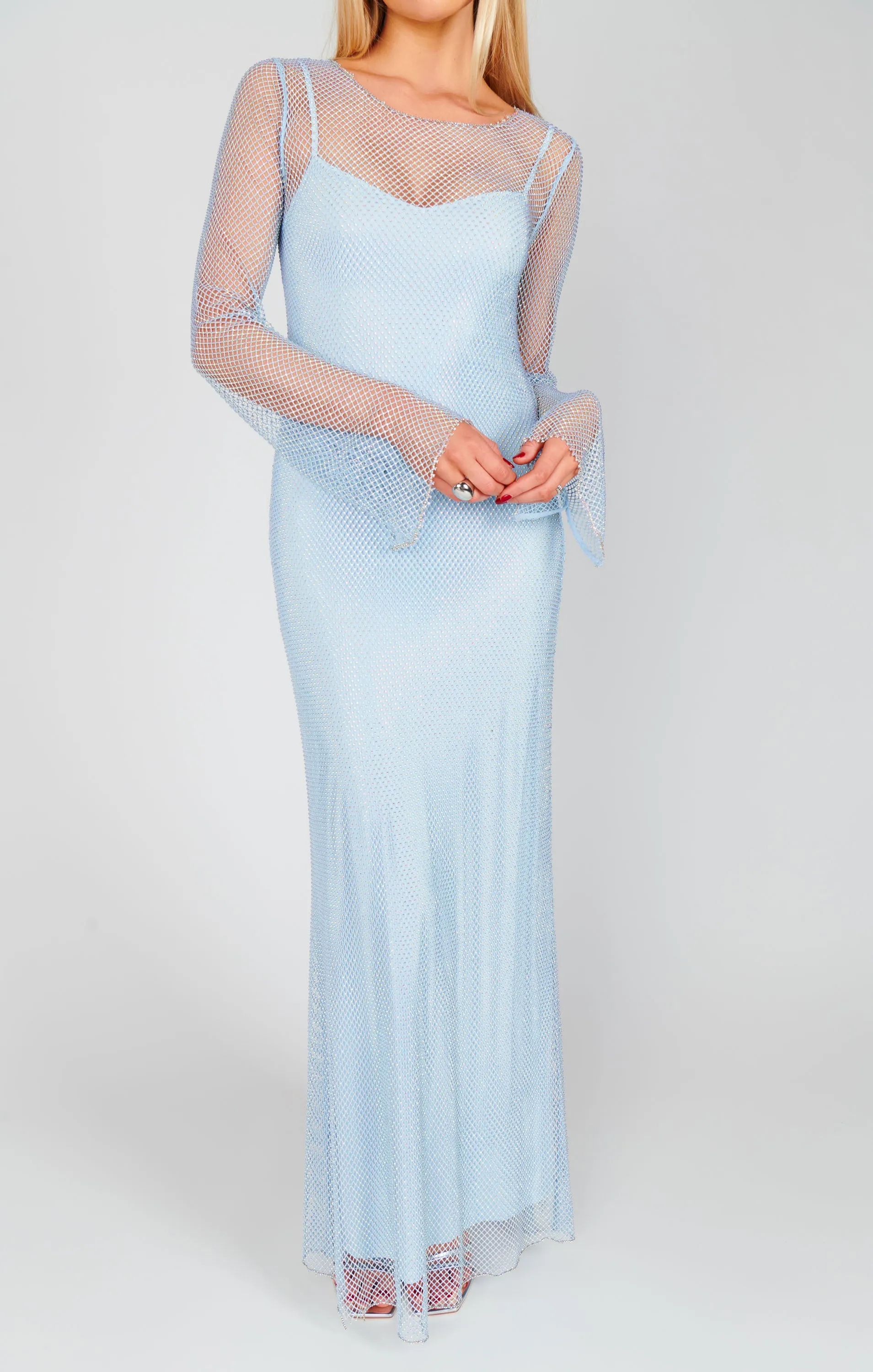 Iconic Maxi Dress ~ Light Blue Glitz sold by Show Me Your MuMu product image thumbnail 4