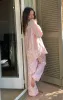 Classic Cropped PJ Set ~ Pink Floral Silky sold by Show Me Your MuMu