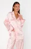 Classic Cropped PJ Set ~ Pink Floral Silky sold by Show Me Your MuMu
