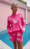 Boardwalk Shorts ~ Hot Pink Shell Knit sold by Show Me Your MuMu