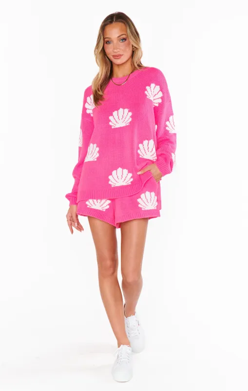 Go To Sweater ~ Hot Pink Shell Knit sold by Show Me Your MuMu