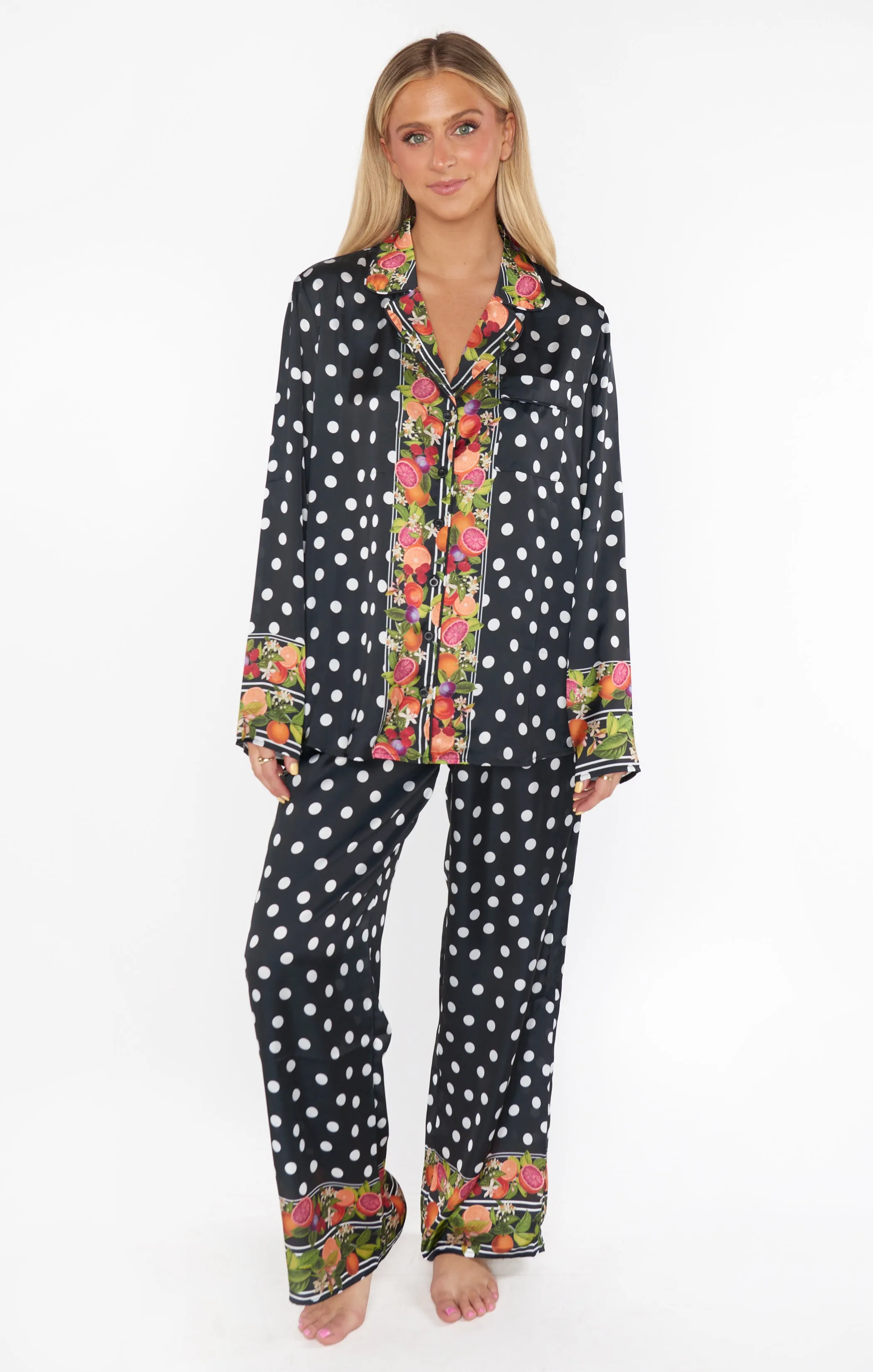Classic PJ Set ~ Tropical Sangria Silky sold by Show Me Your MuMu product image thumbnail 2