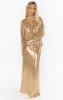 Saturday Skirt ~ Gold Shiny Stretch sold by Show Me Your MuMu