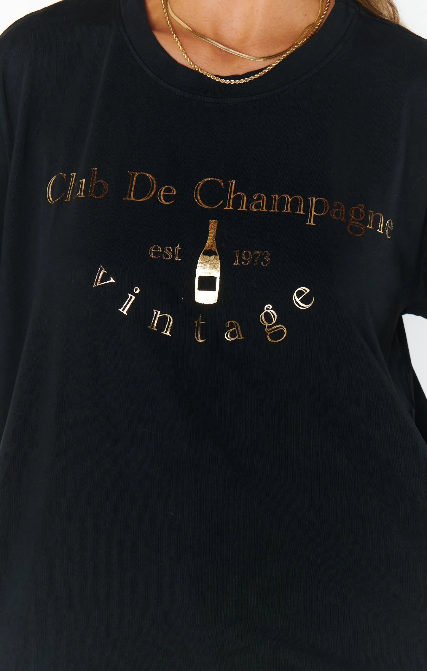 Travis Tee ~ Club De Champagne Graphic sold by Show Me Your MuMu product image thumbnail 3