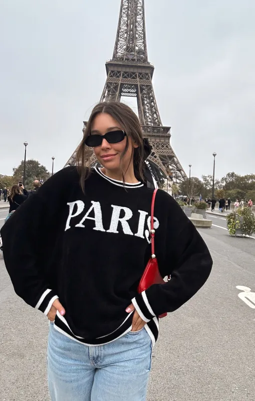 Adventure Sweater ~ Paris Graphic Knit sold by Show Me Your MuMu