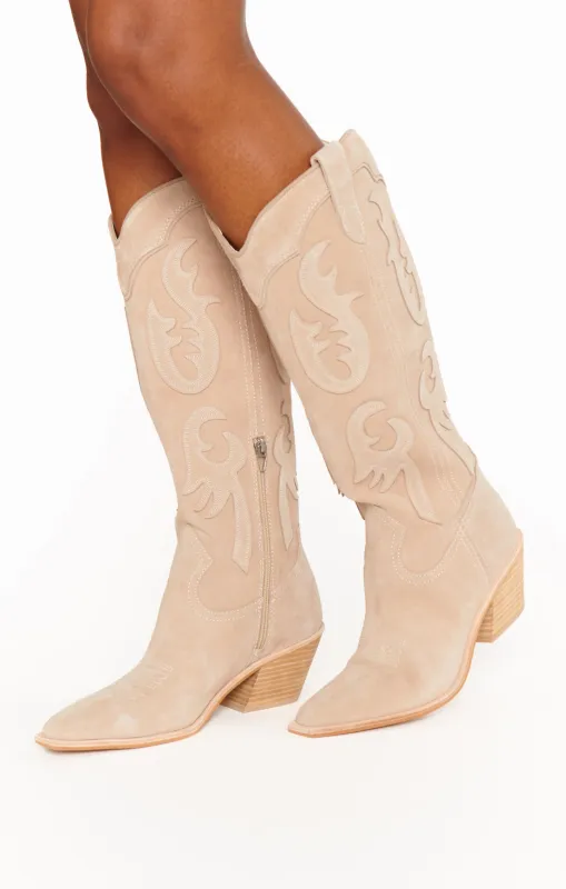 Dolce Vita Samsin Cowboy Boot ~ Taupe sold by Show Me Your MuMu