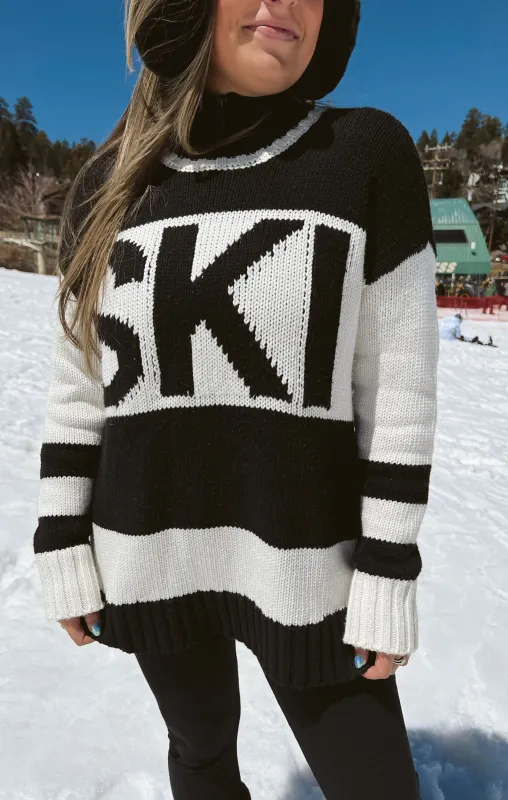 Ski in Sweater ~ Ski Knit Black sold by Show Me Your MuMu
