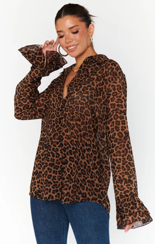 Carmela Top ~ Leopard Latte sold by Show Me Your MuMu