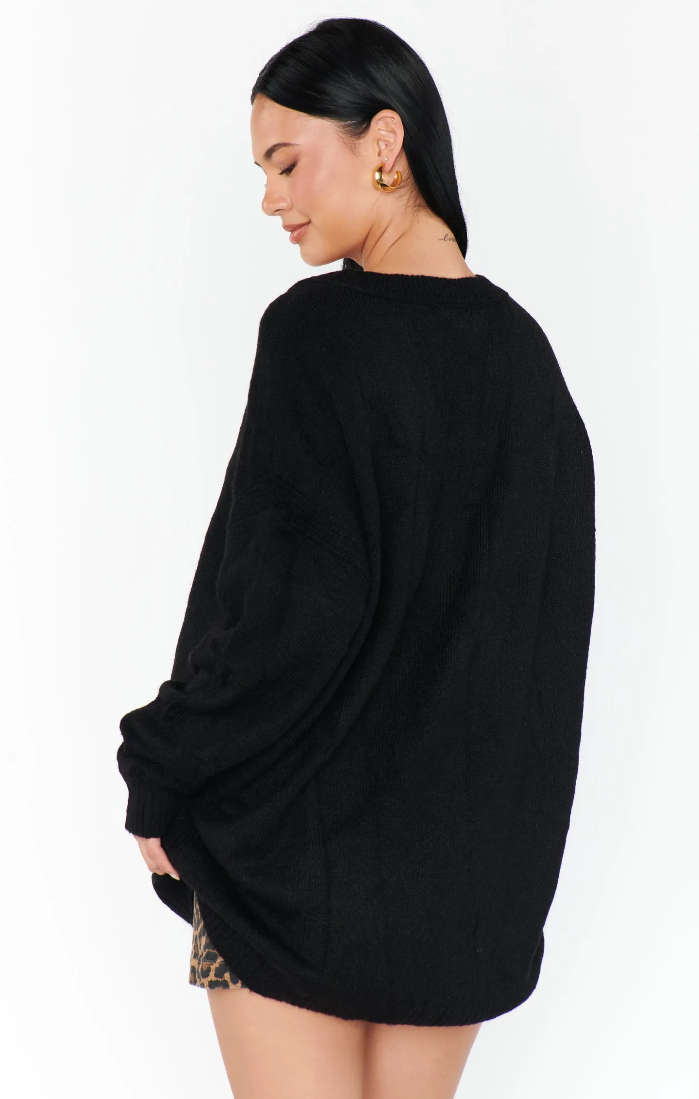 Ozzy Oversized Sweater ~ Black Knit sold by Show Me Your MuMu product image thumbnail 4