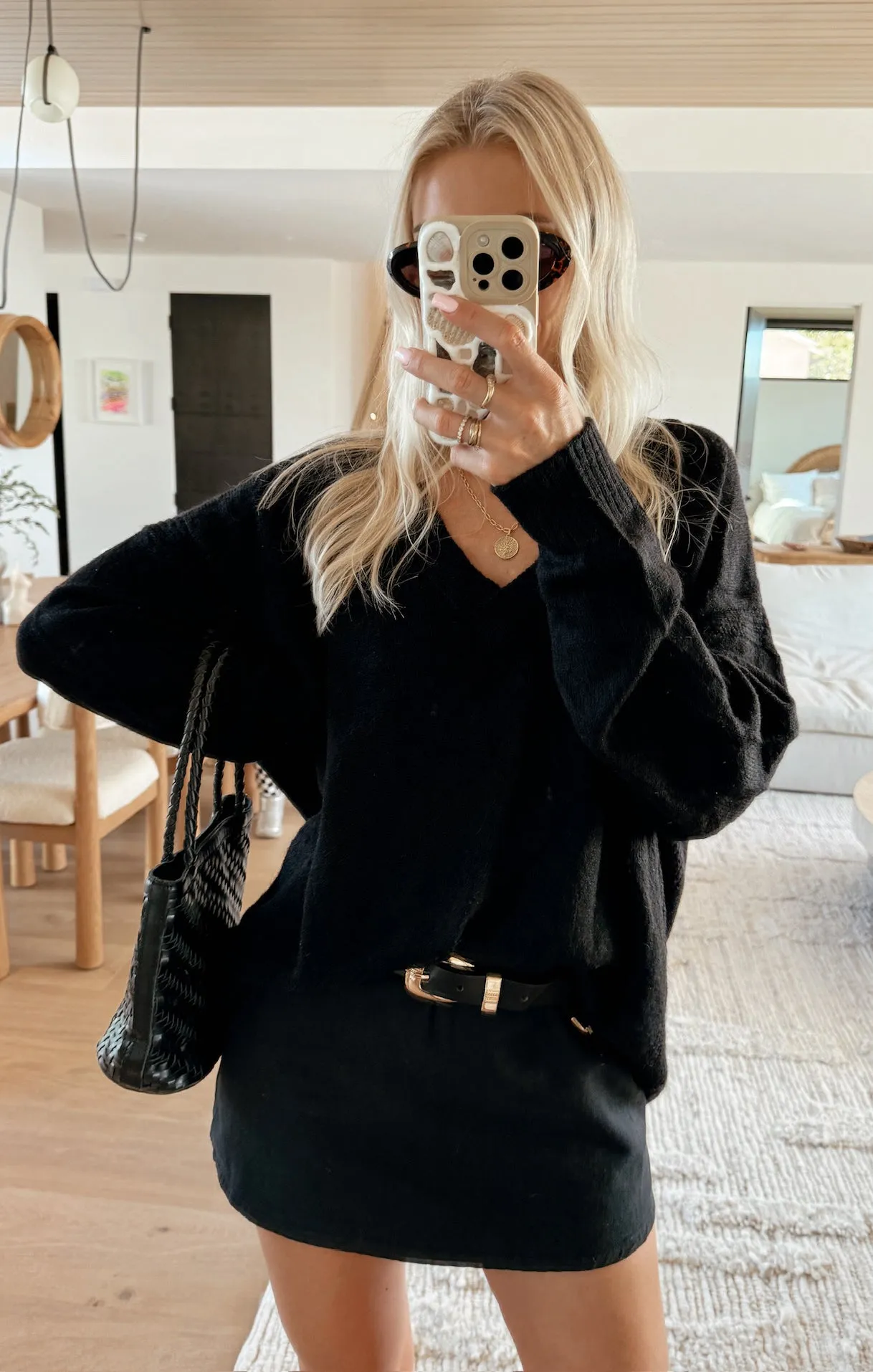 Ozzy Oversized Sweater ~ Black Knit sold by Show Me Your MuMu