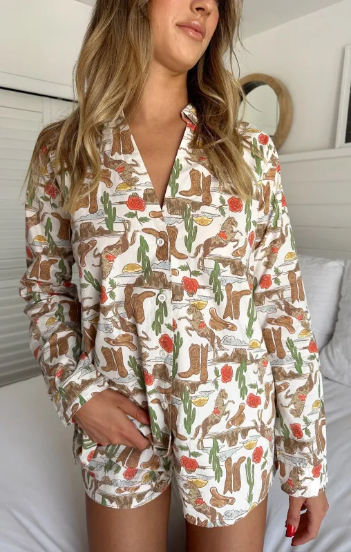 Early Riser PJ Set ~ Rodeo Escape made by Show Me Your MuMu