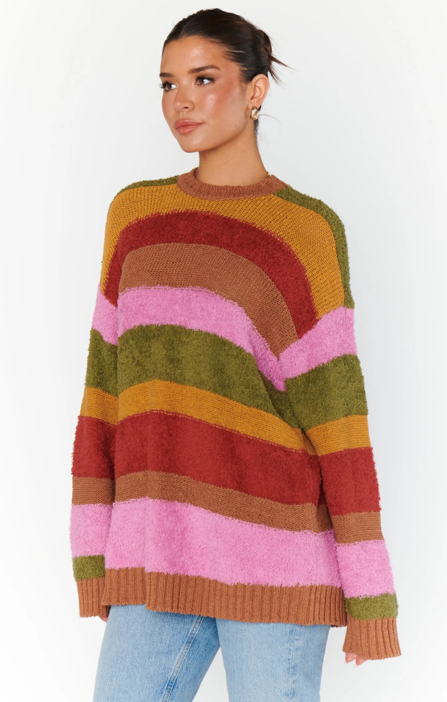 Chilly Sweater ~ Hutch Multi Stripe Knit sold by Show Me Your MuMu product image thumbnail 5
