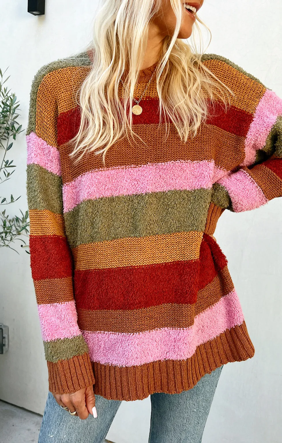 Chilly Sweater ~ Hutch Multi Stripe Knit sold by Show Me Your MuMu