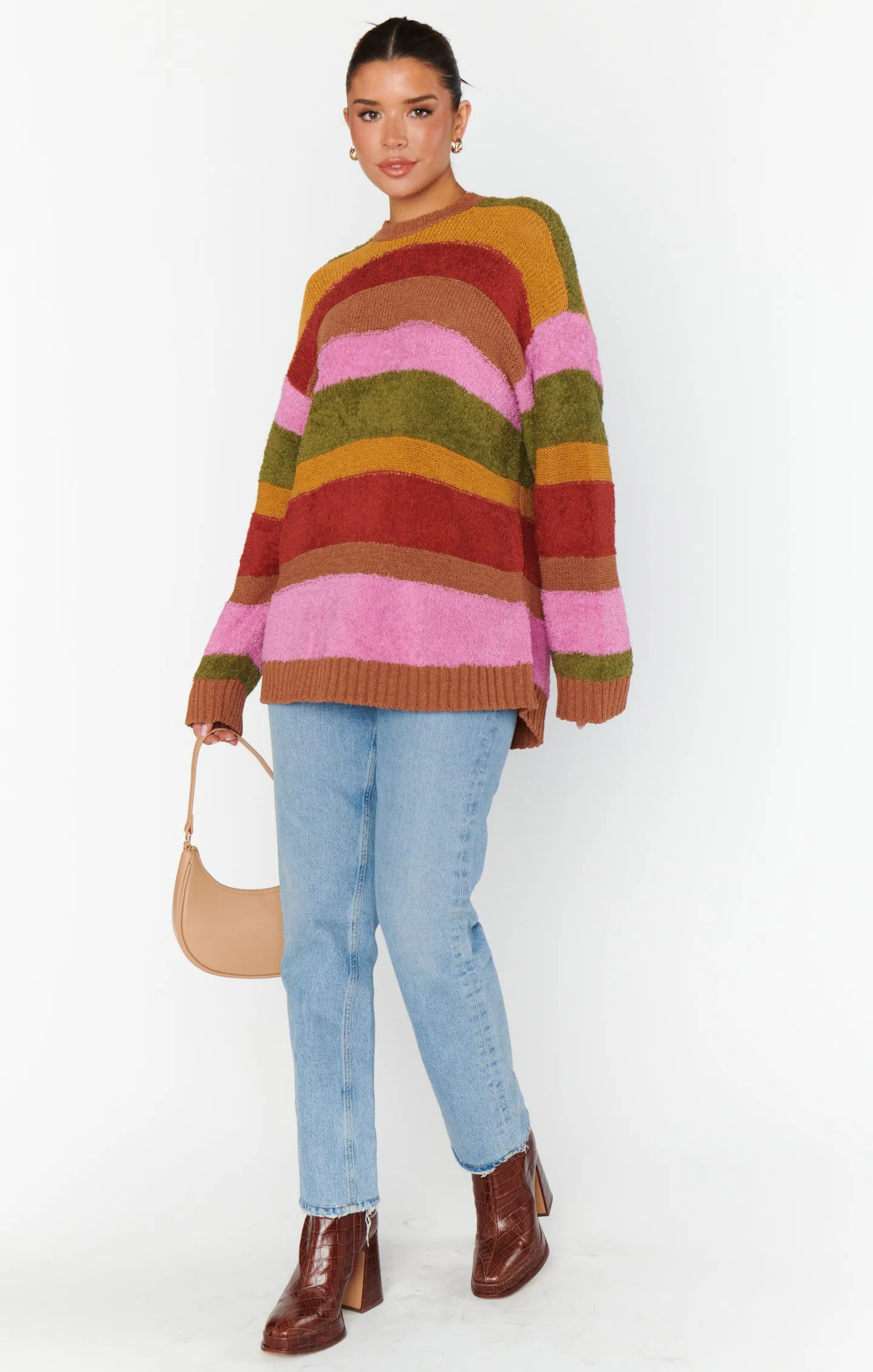 Chilly Sweater ~ Hutch Multi Stripe Knit sold by Show Me Your MuMu product image thumbnail 3