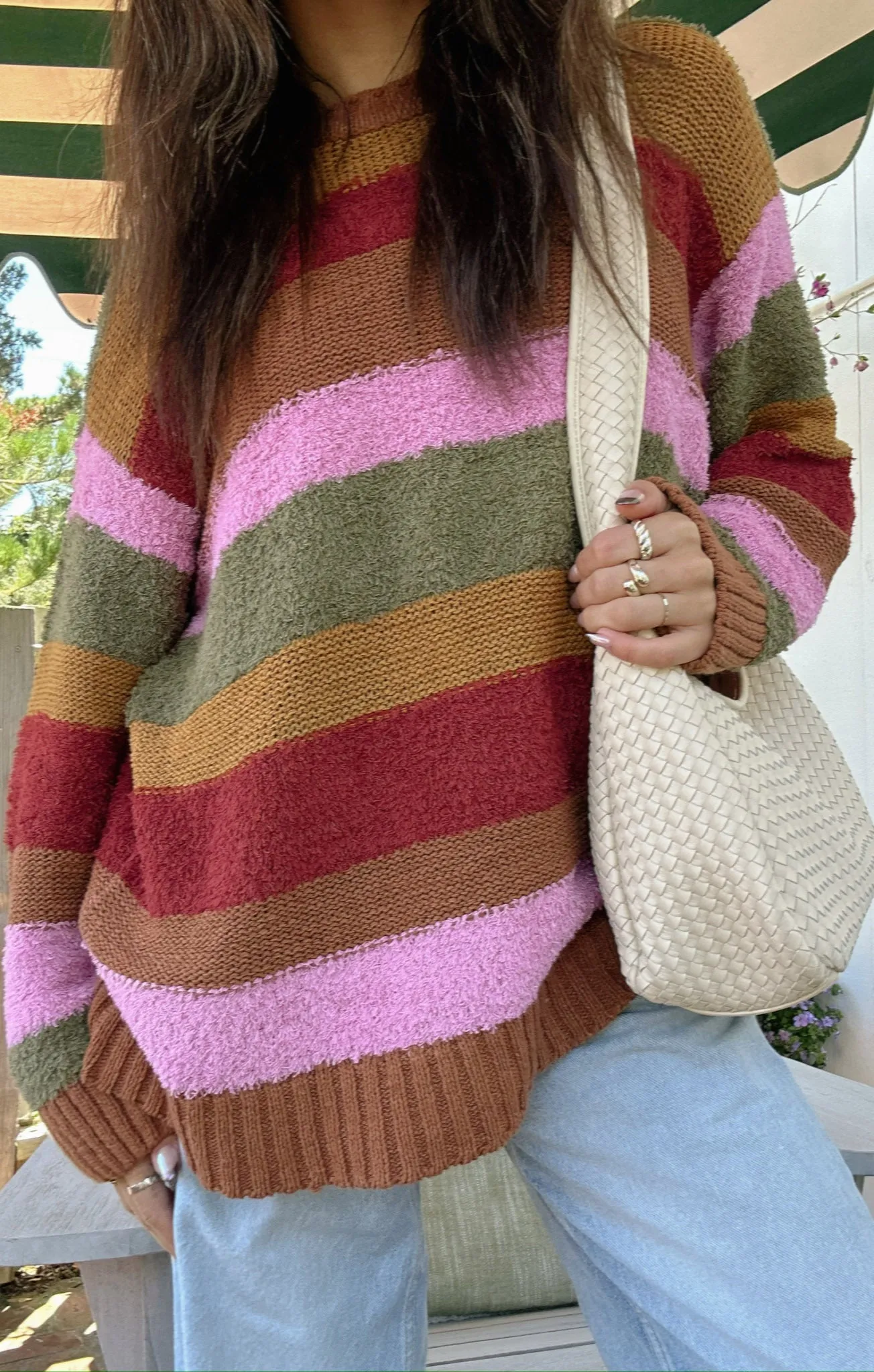 Chilly Sweater ~ Hutch Multi Stripe Knit sold by Show Me Your MuMu product image thumbnail 2