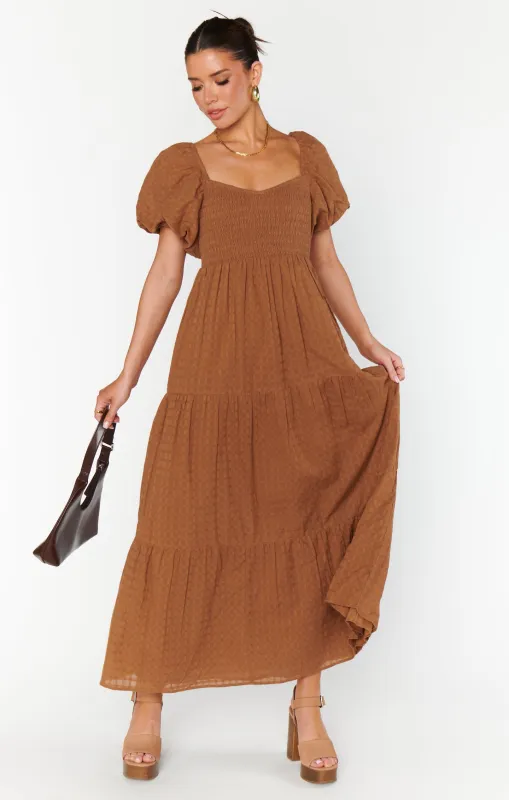 Joanna Maxi Dress ~ Brown sold by Show Me Your MuMu