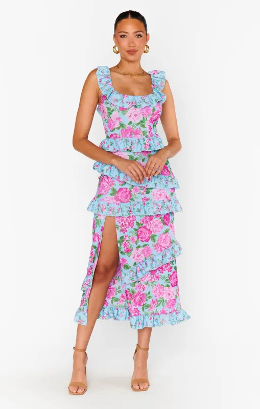 Greta Dress ~ Cottage Floral Multi Stretch sold by Show Me Your MuMu